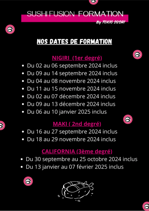 Tokio sushi, premier établissement de formation de Maître Sushi à Saint-Victoret.